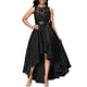 thumbnail image 2 of Vestido largo de encaje para mujer, vestido largo sin mangas con columpio irregular Eccomum Negro/XXXXXL, 2 of 7