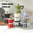 thumbnail image 2 of AOJA Moka Pot Espresso Maker 150ml Lightweight Stovetop Coffee Maker Easy to Use Italian Coffee Brewer for Rich Espresso Latte Cappuccino,Black, 2 of 8