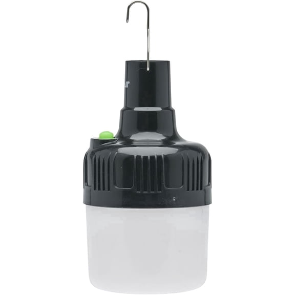 LitezAll Rechargeable LED Light Bulb, 200 Lumen Portable Light with Hanging Hook, White
