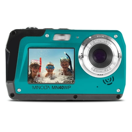 Image of Minolta MN40WP-BL 48.0-Megapixel Waterproof Digital Camera (Blue)