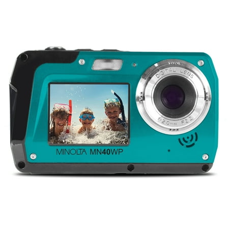 Image of Minolta MN40WP-BL 48.0-Megapixel Waterproof Digital Camera (Blue)