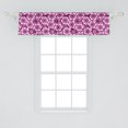 thumbnail image 2 of Ambesonne Purple Window Valance, Botany Themed Petals, 54" X 12", Fuchsia Purple, 2 of 3