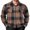 Black-Orange, variant on COOFANDY Men' Flannel Shirts Long Sleeve Button Up Shirt for Men Soft Cotton Plaid Style