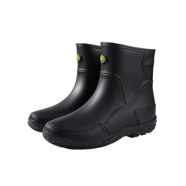 Men's Rain Boots Slip Resistant Garden Shoes Lightweight