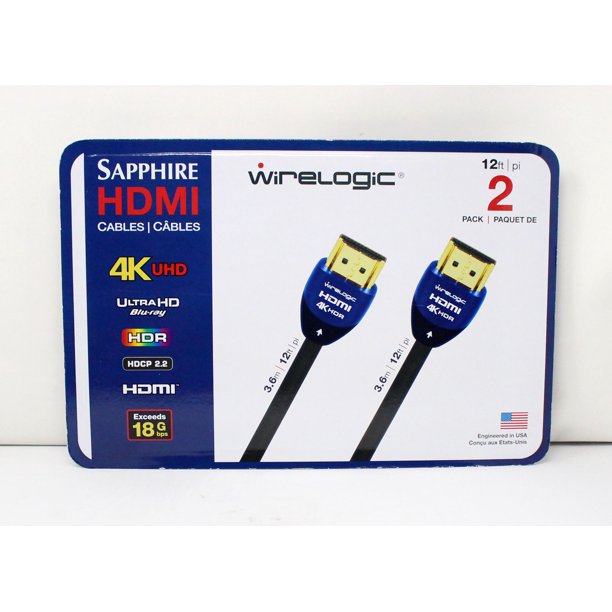 Wirelogic Sapphire 4K UHD HDMI Cable 2 Pack