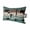 Black Green, variant on Cow Pig Chicken Outdoor Pillows for Chaise Lounge Chair Waterproof Lumbar Pillows with Insert&Adjustable Strap Beach Headrest Pillow Farm Barn Windmill Teal Brown Wooden Plank Pool Pillow 11"x16"