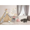 thumbnail image 4 of Critter Sitters 15-In. Seat Height Dark Gray Elephant Animal Shape Storage Ottoman - Furniture for Nursery, Bedroom, Playroom, and Living Room Decor, 4 of 21