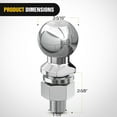 thumbnail image 2 of Nilight 2-5/16-Inch Diameter Chrome Trailer Hitch Ball, 15,000 lbs, 1-1/4 x 2-5/8-Inch Shank Universal Fit,Gray, 2 of 9