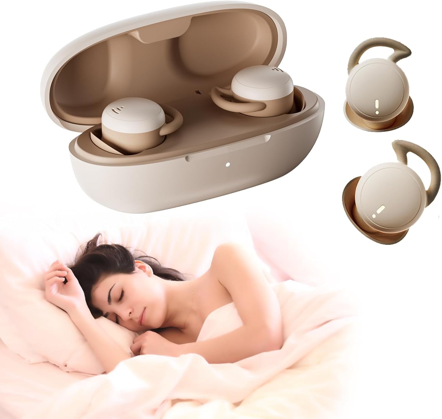 Bluetooth Sleep Headphones GOOJODOQ Bluetooth 4.2 Wireless Soft in Ear Sleeping Earbuds 18 Hours Music time Wireless Slee Walmart