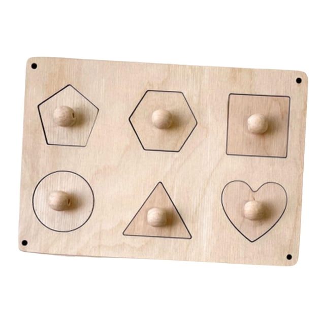 Tablero ocupado Montessori, Material de bricolaje, habilidad de Motor sin pintar, accesorios educativos para enseñanza temprana, tablero de actividades de juguete sensorial Forma de geometría CUTICAT tablero ocupado