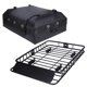 thumbnail image 1 of QinaQin Canastilla universal para techo de acero al carbón en 2 piezas de 46 x 36 x 4.5 pulgadas, incluye bolsa impermeable para auto o SUV, 1 of 7