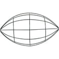 thumbnail image 2 of HTYSUPPLY (Set of 2) HT Football Wreath Frame Form Metal, Football-Shaped Wire Wreath Form Frame, 3.625x7.125x12-in.Bundled with 2Metallic Chenille Stems, 2 of 3