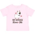 thumbnail image 3 of Inktastic Nonnie Loves Me Grandchild Dog Boys or Girls Baby T-Shirt, 3 of 5