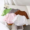 thumbnail image 4 of KPOPLK Baby Boys Long Sleeve T Shirts Kids Basic Shirts Crew Neck Solid Color Tops Casual Tees 1T 2T 3T 4T(7-8 Years,Pink), 4 of 4