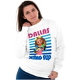 thumbnail image 5 of XOMG POP Music Fan Dallas Cartoon Women Crewneck Sweatshirt Brisco Brands M, 5 of 6