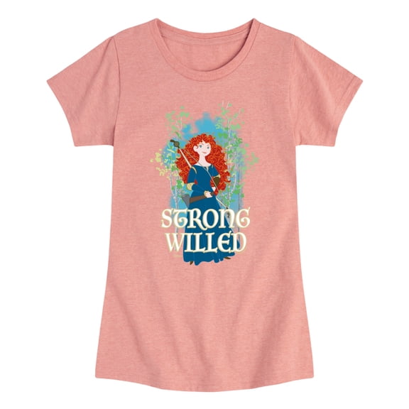 Disney Brave - Merida Strong Willed - Toddler & Youth Girls Short Sleeve Graphic T-Shirt