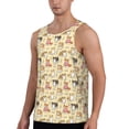 thumbnail image 2 of Lsque Cartoon Shiba Inu Dog Pattern Mens Tank Tops Muscle Athletic Quick Dry Sleeveless Workout Fitness T Shirts Beach Tank Top, Loose-fit Sleeveless Shirt for Men-XX-Large, 2 of 7