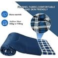 thumbnail image 3 of KingCamp Cotton Flannel Queen Size 2-Person Double Sleeping Bag 8℉ - 44℉ Cold Weather Rating, Lightweight & Compact for Backpacking, Includes Pillows for Couples & Family Camping, 8.8LBS (Navy), 3 of 8