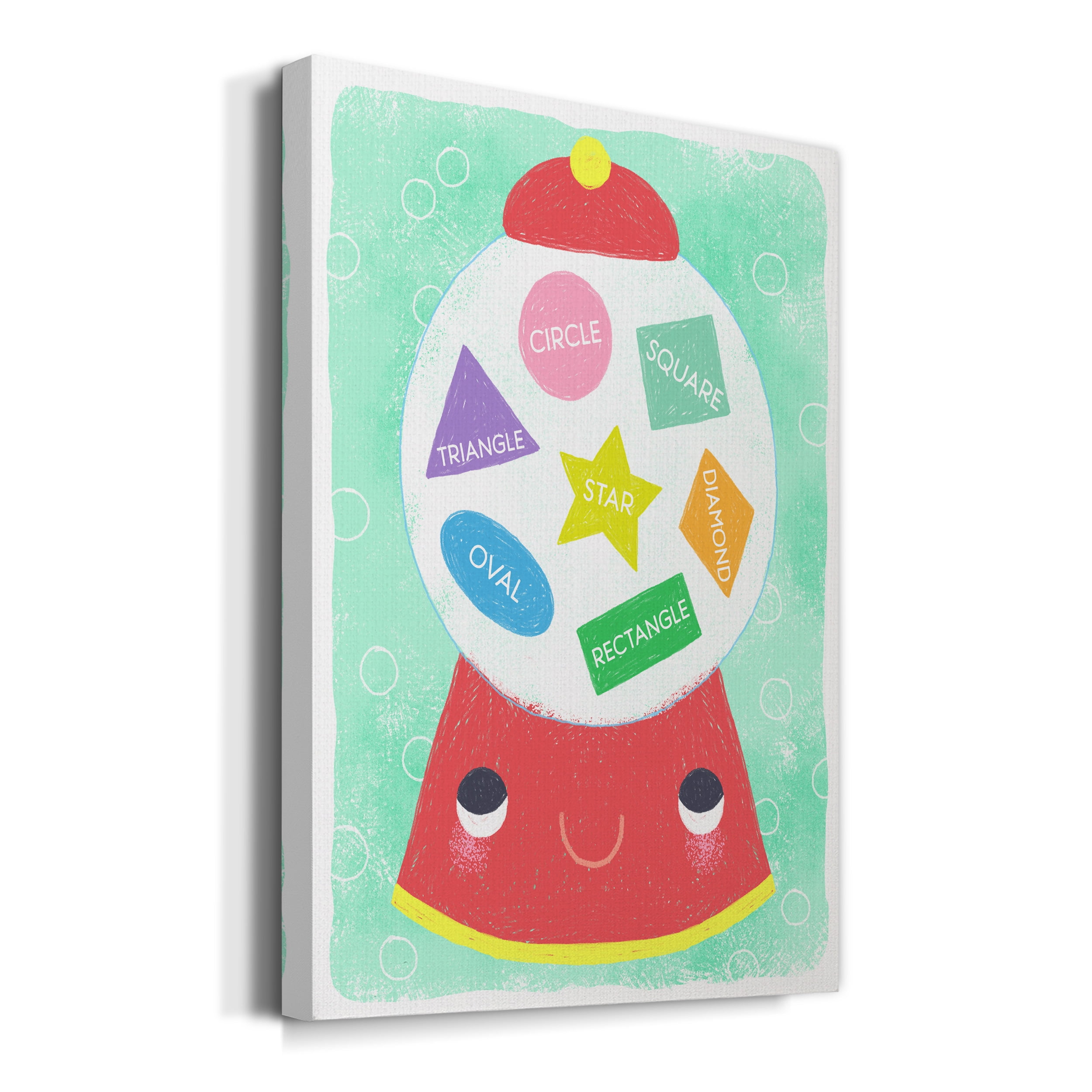 Gumball Shapes Premium Gallery Wrapped Canvas - Ready to Hang - 24 x 36