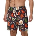 thumbnail image 2 of Uemuo Winter Holiday Christmas Pattern Mens Swim Trunks Quick Dry Board Shorts with Mesh Lining, Stretch Beach Shorts Quick Dry No-Chafing Board Shorts-Medium, 2 of 9