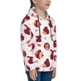 thumbnail image 3 of Picia Cartoon Hedgehogs Pattern Youth Hoodie - Warm Pullover Sweatshirt with Kangaroo Pocket, Ideal for Boys and Girls-X-Large, 3 of 6