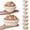 8-5-inch Round,6.5-inch Oval, variant on Set Of 8 Banneton Bread Proofing Basket With Liner 5-inch And 9-inch Round Small Mini Sourdough Bowl For Making Baking Supplies Home Bakery