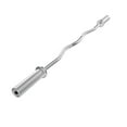 thumbnail image 4 of Fogcroll Carbon Steel Barbell Bar Bench Press Bar 4ft Curved Rod Weight Bar Comfortable Grip 350 Lbs Max Load Capacity for Weightlifting Powerlifting Cross Fit Training Home Gym Fitness Equipment, 4 of 13