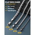 thumbnail image 6 of PROSTEEL Mens Chain Stainless Steel Round Link Chain Silver Necklaces 4mm Non-tarnish Hypoallergenic Birthday Valentines Father Day Jewelry Gift for Dad Husband 20 Inch, 6 of 8