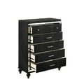 thumbnail image 5 of New Classic Furniture Modern Solid Wood Chest with Drawers in Black, 5 of 6