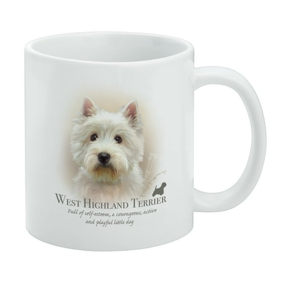 West Highland Terrier Westie Dog Breed White Mug