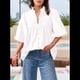 thumbnail image 4 of Top de Mujer con Cuello en V y Mangas Abullonadas, , Talla XXL, 4 of 9