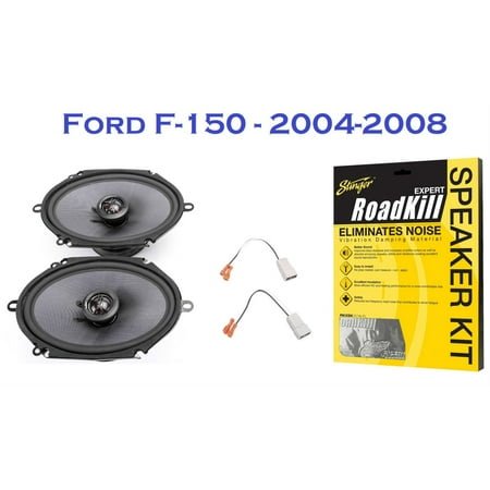 2004-2008 Ford F-150 Truck Elite Series Front Speaker Upgrade Package - Free Stinger Roadkill