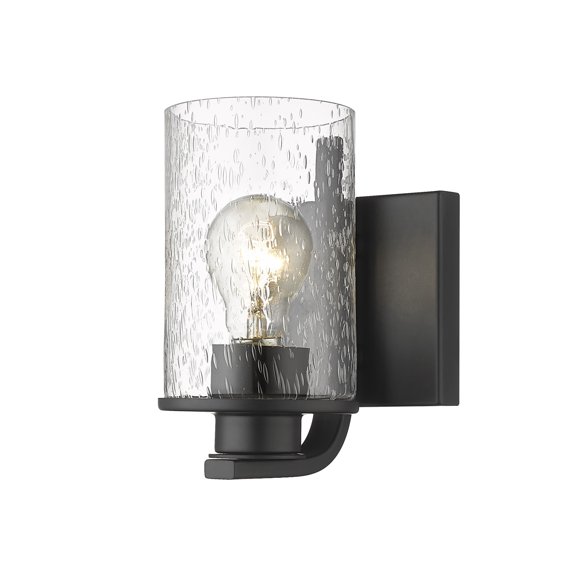 492-1S-MB-Z-Lite-Beckett - 1 Light Wall Sconce In Transitional Style-7.25 Inches Tall and 4.5 Inches Wide-Matte Black Finish