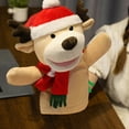 thumbnail image 5 of Christmas hand puppet reindeer - Soft Holiday Hand Puppet for Kids, Interactive Storytelling Toy, Christmas Party Favor for Classroom & Family Fun (Size/Style as Pictured), 5 of 5