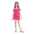 thumbnail image 5 of Girls Summer Dress Toddler Ruffle Sleeve Dresses Kids Swing Casual Beach Boho Sundress with Pockets For 18 Months 1T 2T 3T 4T 5T 6T 7T Gibobby,3-4 Years,Hot Pink, 5 of 6