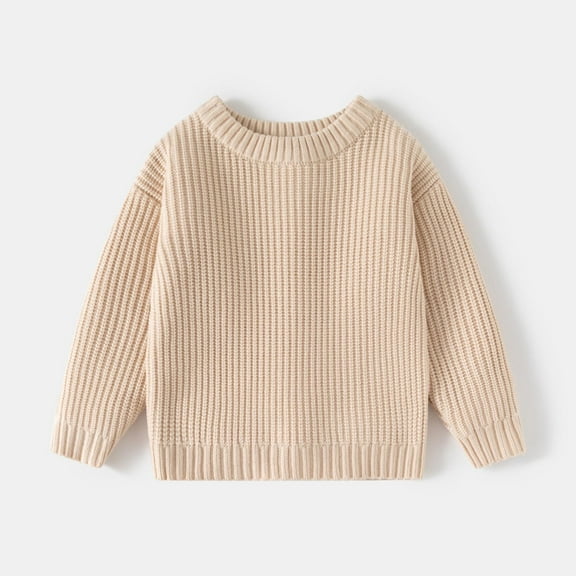 Baby Boys Cardigan Cotton Toddler Outwear Warm Sweater Long Sleeve Knit Coats Boy Clothes Khaki 3-4 Years