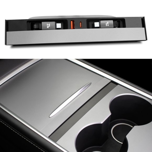 Cargador Hub USB Leikaendi para Tesla Model 3/Y 27W de carga rápida