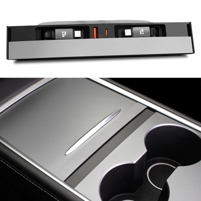 Cargador Hub USB Leikaendi para Tesla Model 3/Y 27W de carga rápida