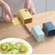thumbnail image 5 of Xiao Hua Cortador de frutas de acero inoxidable de 3 piezas, cortador de huevos, herramienta para freír, verde, azul y amarillo, 5 of 5