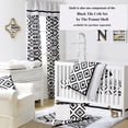 thumbnail image 2 of The Peanut Shell Baby Crib Quilt - Black Diamond Geometric Tile and Dot Prints - 100% Cotton Sateen Fabrics, 44 by 37 Inches, 2 of 2