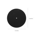 thumbnail image 2 of OUNONA 2Pcs Record Mats Vinyl Protective Pad Black Felt Scratch Protection Home Use, 2 of 6