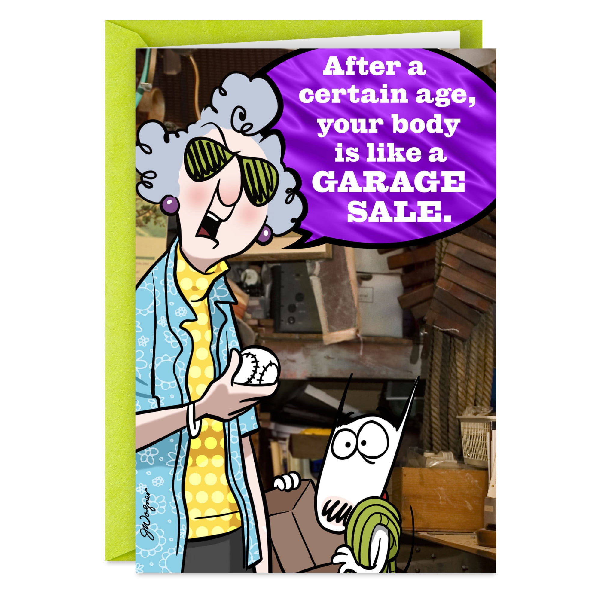 Hallmark Shoebox Maxine Funny Birthday Card (Getting Older Is Like Driving  a Classic Car) - Walmart.com, image size:2000x2000