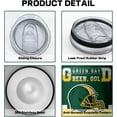 thumbnail image 2 of Green Bay Football City Classic Team Color Year 20oz Stainless Steel Tumbler with Lid and Straw for Football Fans Men Women Gifts Skinny Travel Cup Keeps Drinks Cold & Hot, 2 of 6