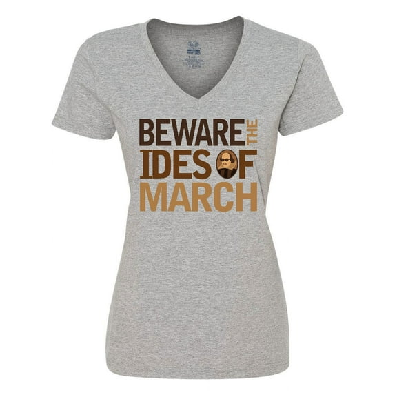 Inktastic Beware the Ides of March Women's V-Neck T-Shirt
