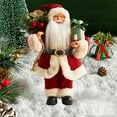 thumbnail image 6 of ​12 Inch Santa Claus Figurine - Premium Cloth Tabletop Decor for Office, Window Display, and Festive Home Scene Setting​​ red, 6 of 7