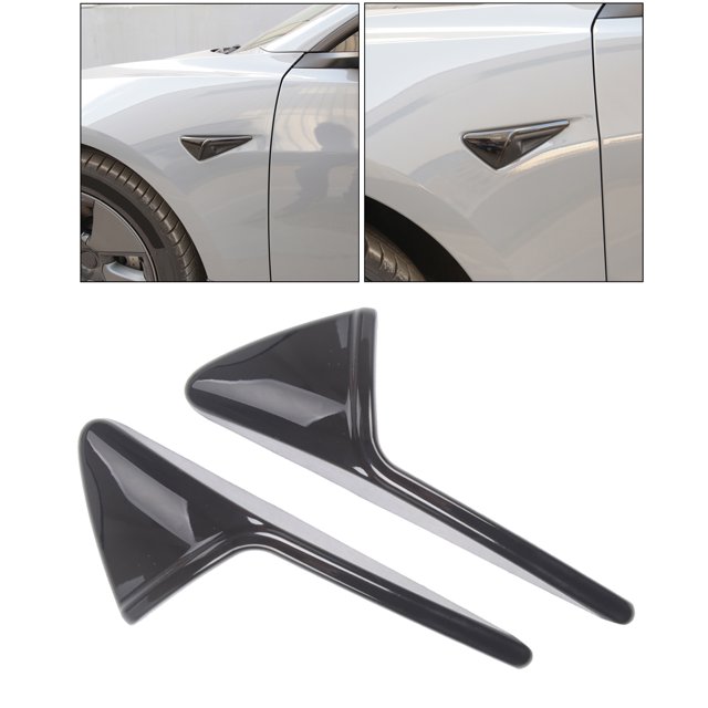 2 uds cubierta de protección de cámara lateral para Tesla modelo 3 2021 piezas de accesorios exteriores de vehículo ABS decorativo - negro brillante yotijar Protección de cámara lateral