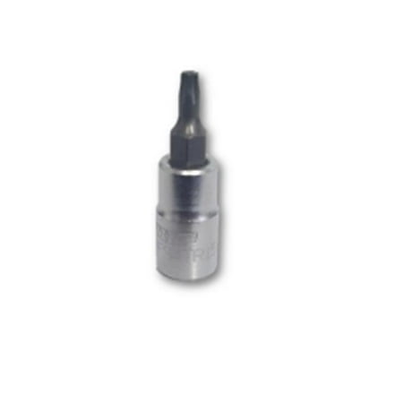 

0.25 in. Square TR15 Tamper Proof Torx Bit Satin Drive Holder