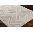 thumbnail image 3 of Hauteloom Aimee Living Room, Bedroom Patio Outdoor Area Rug - Contemporary - Natural Gray, Taupe, Smoke - 18" Sample, 3 of 7