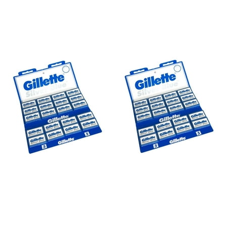 Gillette Gilette 100-count Silver Blue Double Edge Razor Blades (Pack of 2)