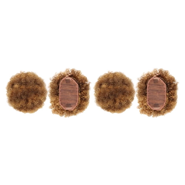 Soidarity Extensión de moño afro hermosa y manejable de fibra para cabello natural para mujeres a la moda Q9 6H27 T9 6H27 2Conjunto